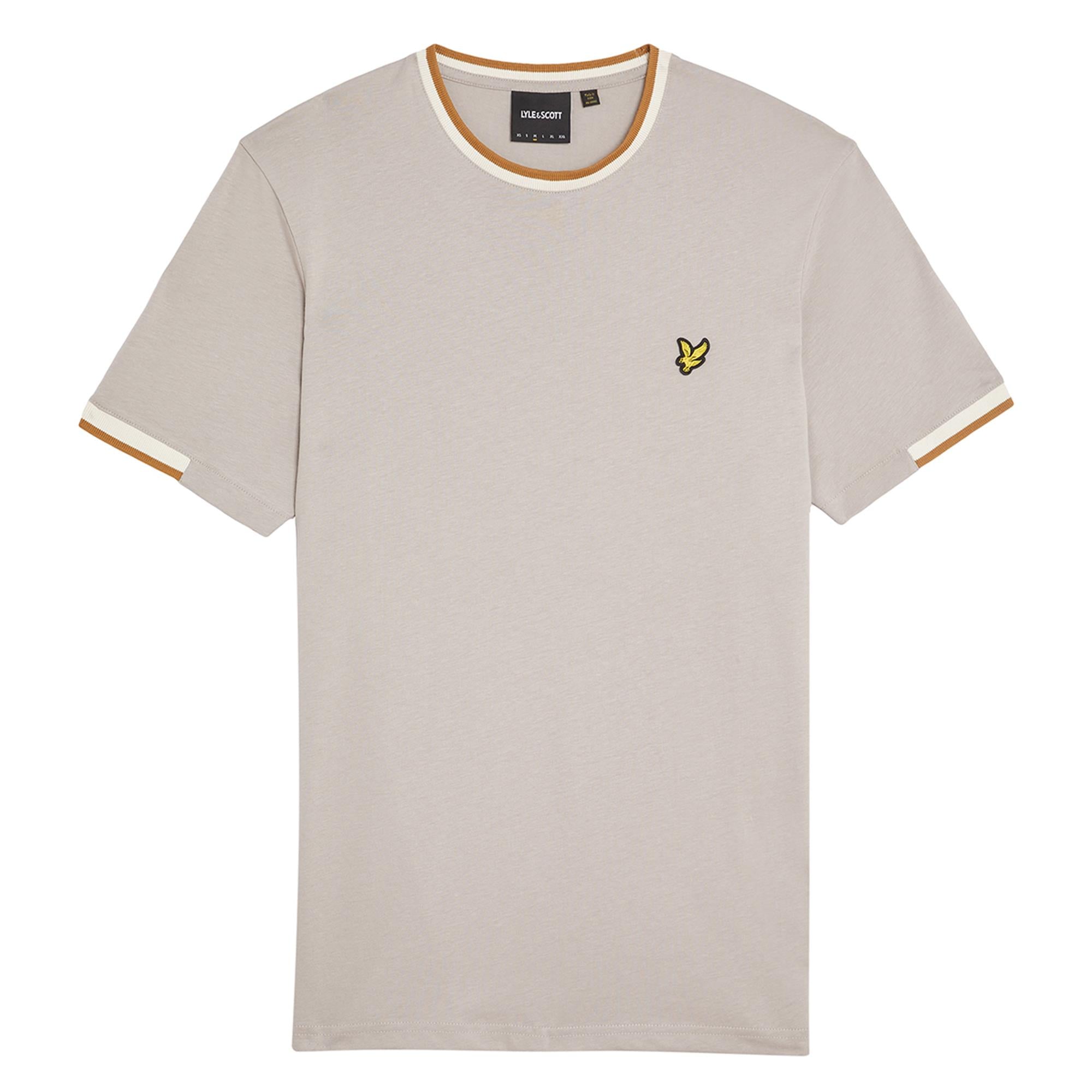 Lyle & Scott Half Tipped T-Shirt Pale Grey